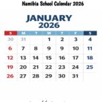 Namibia School Calendar 2026