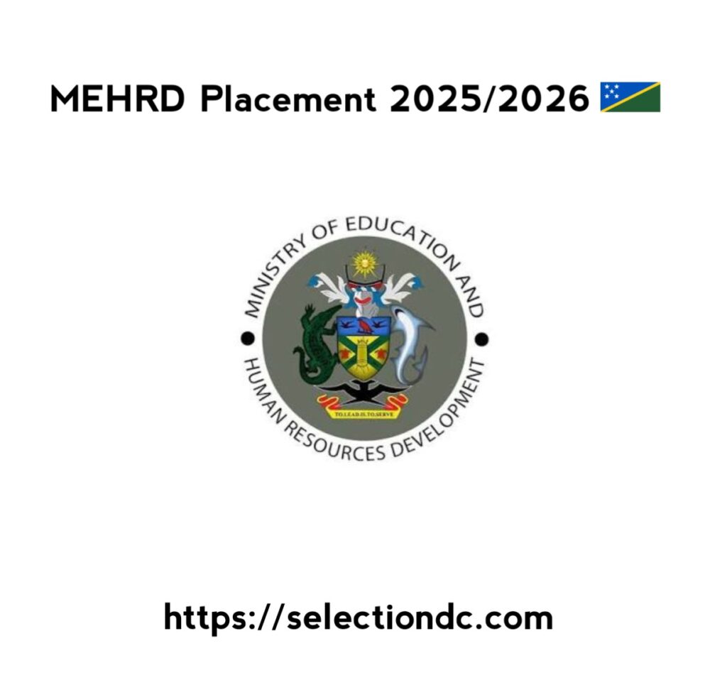 MEHRD Placement 2025/2026 for Year 7,10,12