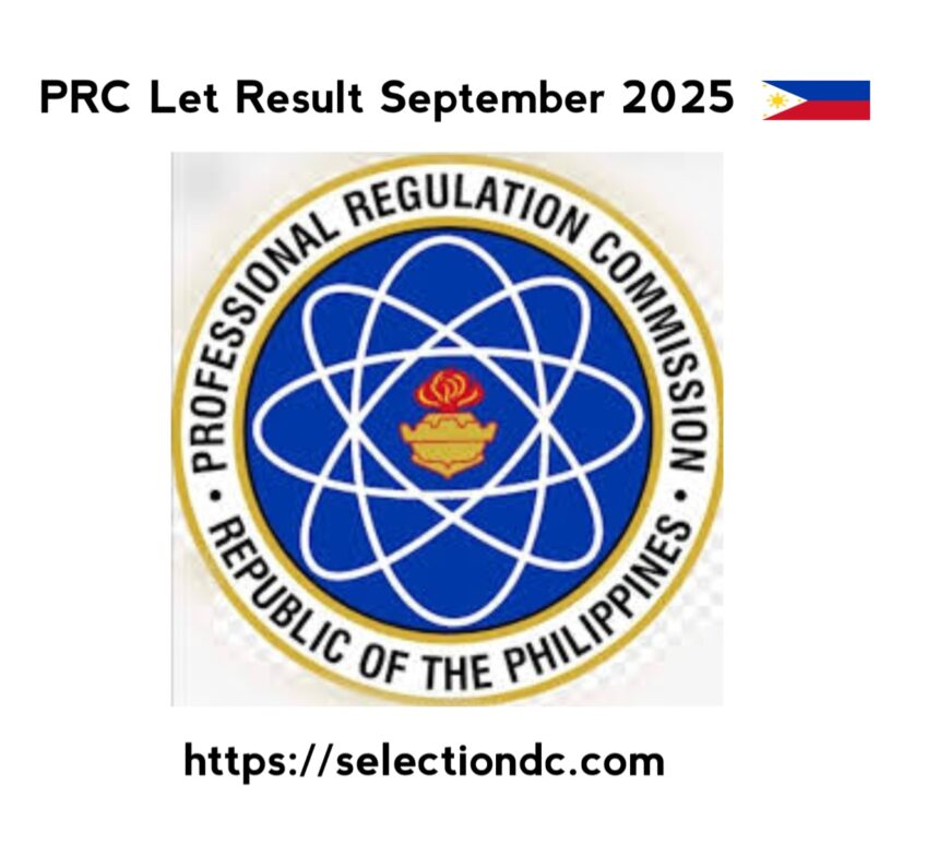 LET Result September 2025