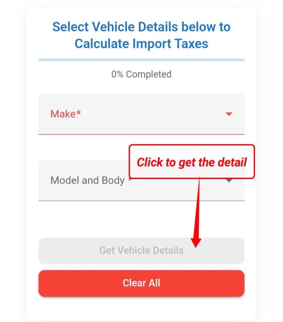 Used Motor Vehicles valuation Calculator Tanzania